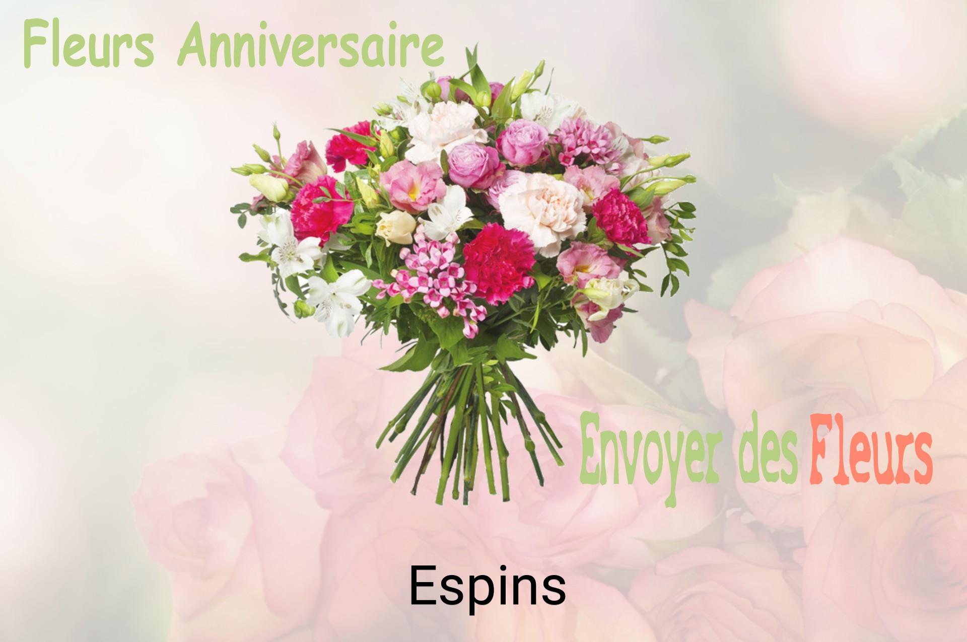 Bouquet de fleurs d’anniversaire livré à Espins